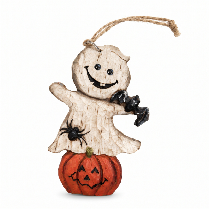 Addobbi a tema Halloween (Fantasma con zucca)