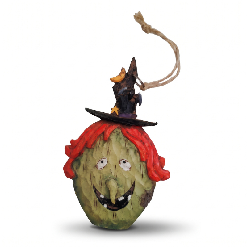 Addobbi a tema Halloween (Strega con zucca)